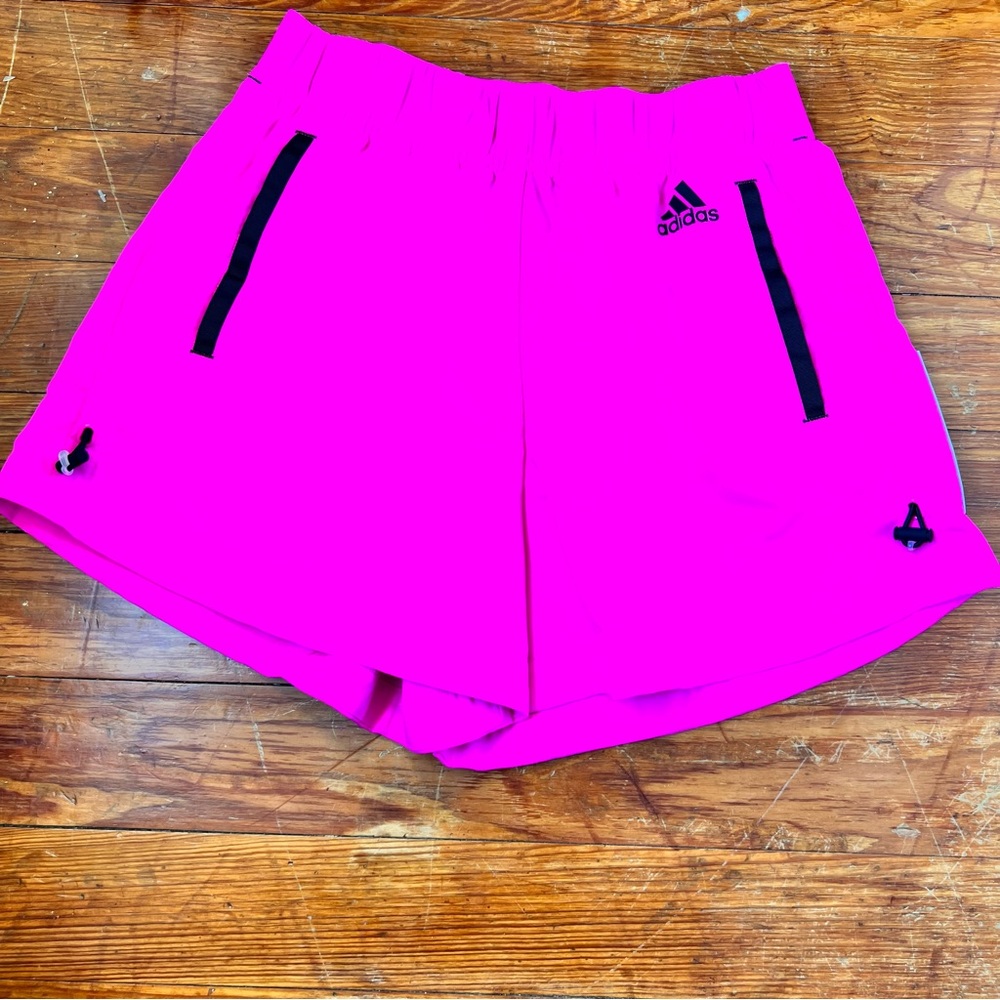 Adidas, Small size , pink athletic shorts .